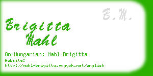 brigitta mahl business card